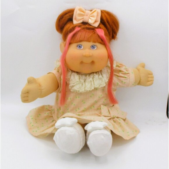 2004 Play Along CPK Doll Red Ombre Hair PA-23 Lavender Eyes Outfit Socks16" - Picture 1 of 7